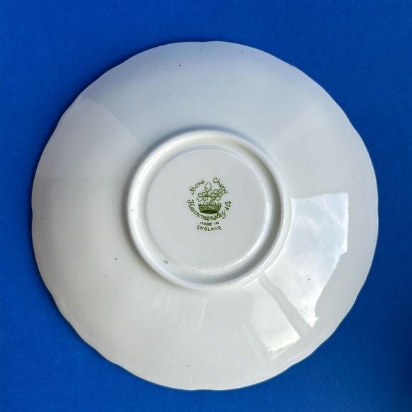 VTG Hammersley & Co England Teacup & Saucer 1940’s Pink Rose Floral CHINTZ 2348 - Picture 10 of 14